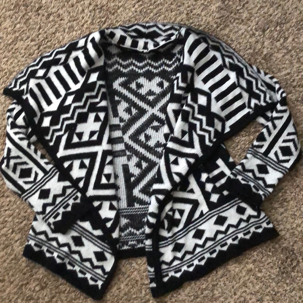 Open front sweater